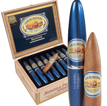 La Aurora Preferidos 1903 Edition Sapphire Tubo
