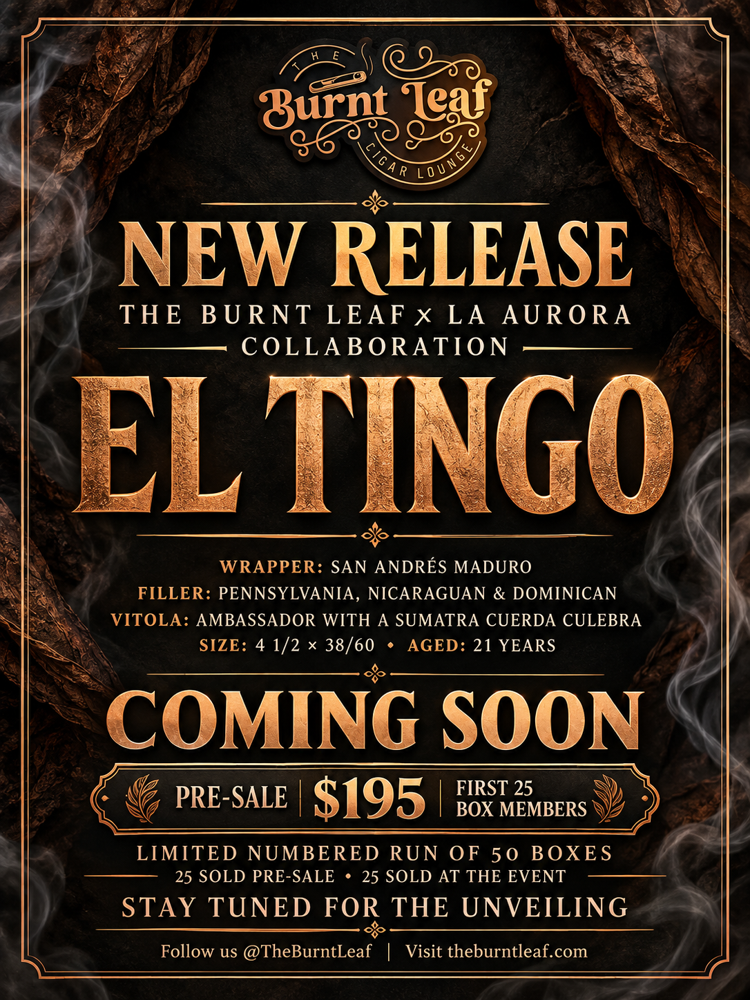 EL TINGO LA AURORA & BURNT LEAF COLLABORATION