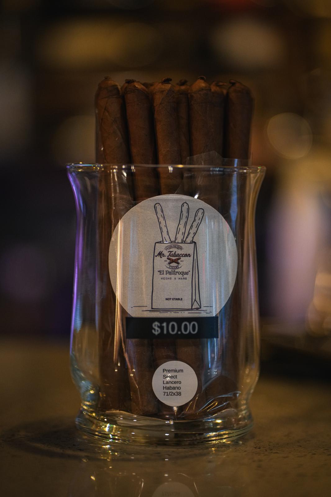 EL PALITROQUE BRAND THE BREAD STICK LANCERO HABANO  PREMIUM SELECT  7 1/2 X 38