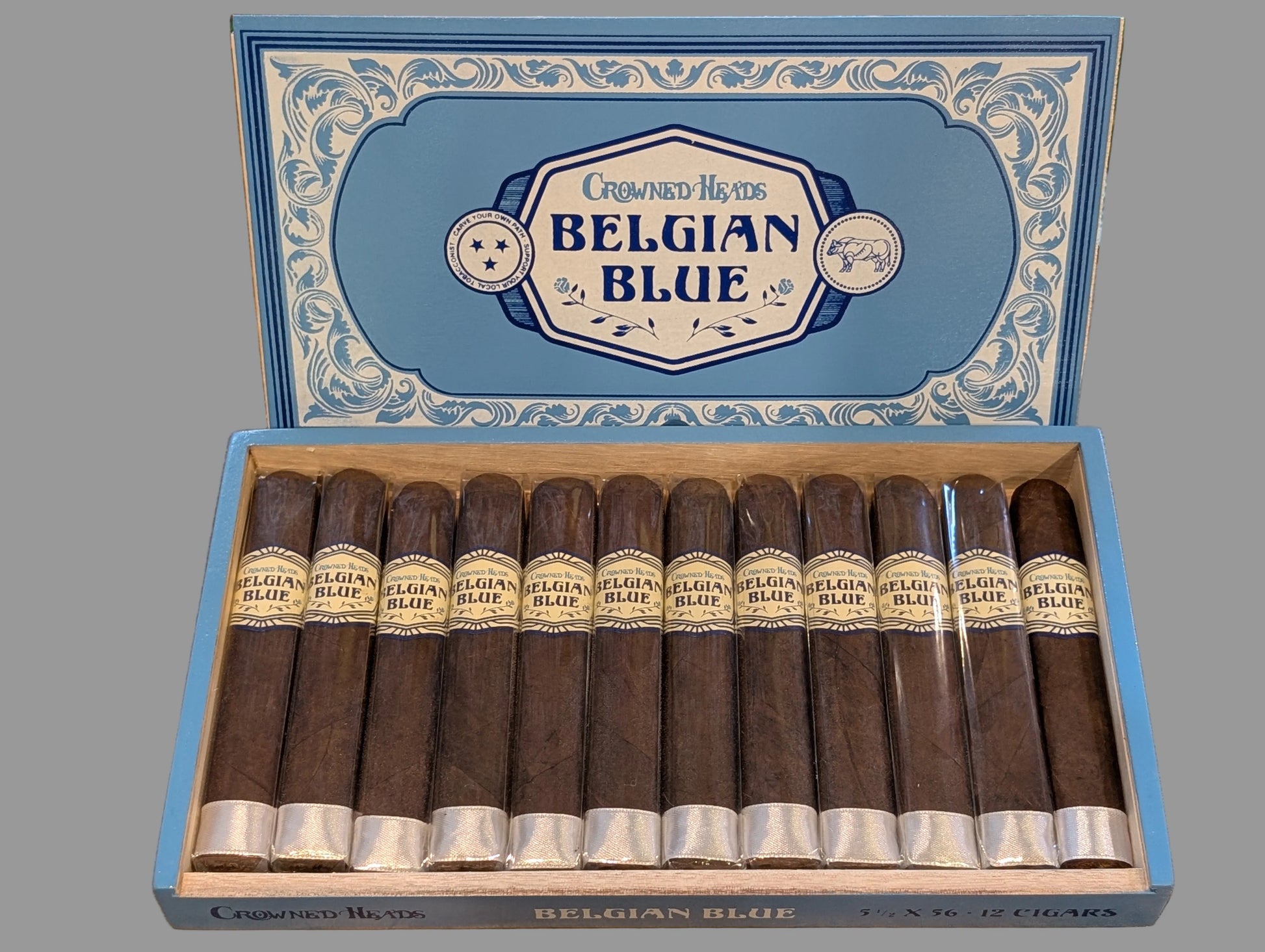 Crowned Heads Belgian
Blue LIMITED EDITION 5 1/2 x 56