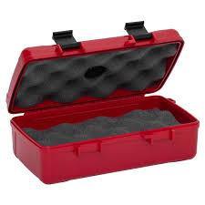 10 Cigar Travel Humidor, Red XIKAR Label